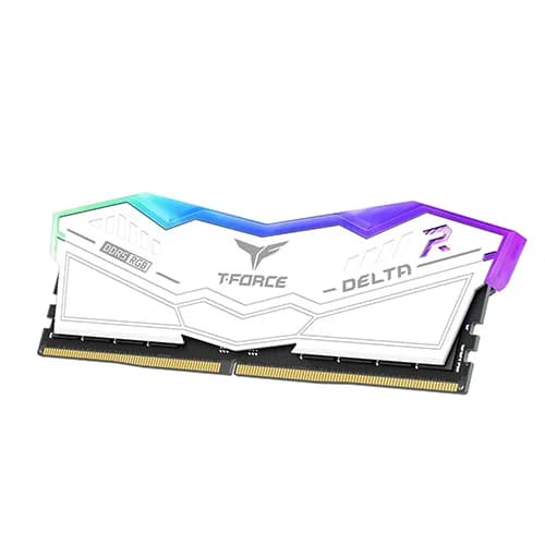 TeamGroup T- Force Delta RGB White 64GB (32GBx2) 6400MHz CL40 DDR5 RAM