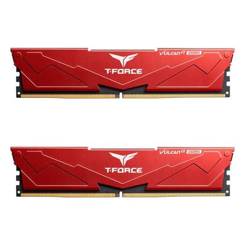 TeamGroup T-Force Vulcan Alpha 32GB (16GBx2) DDR5 6000MHz Desktop Ram (Red)