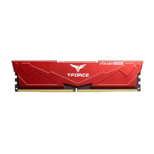 TeamGroup T-Force Vulcan 16GB (16GBx1) DDR5 6000MHz Desktop RAM (Red)