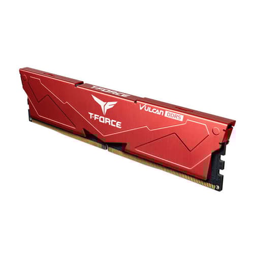TeamGroup T-Force Vulcan 32GB (32GBx1) DDR5 6000MHz Desktop Ram (Red)
