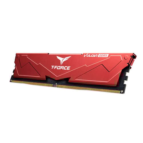 TeamGroup T-Force Vulcan 32GB (32GBx1) DDR5 6000MHz Desktop Ram (Red)