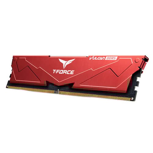 TeamGroup T-Force Vulcan 64GB (32GBx2) DDR5 5200MHz Desktop RAM (Red)