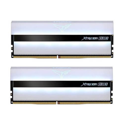 TeamGroup T-Force Xtreem ARGB 32GB (16GBx2) DDR4 3600MHz Desktop Ram (White)
