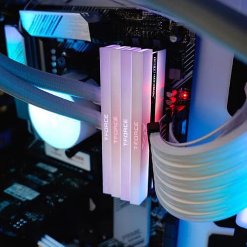 TeamGroup T-Force XTREEM ARGB 16GB (8GBx2) DDR4 4000MHz Desktop RAM (White)