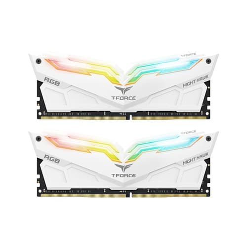 TeamGroup T-Force Night Hawk RGB 16GB (8GBx2) DDR4 3000MHz White