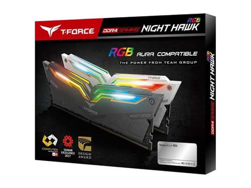 Teamgroup T-Force Night Hawk RGB 16GB (8GBx2) DDR4 3600MHz White