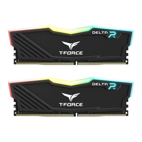 TeamGroup T-Force Delta RGB 32GB (16GBx2) DDR4 3600MHz Desktop RAM (Black)