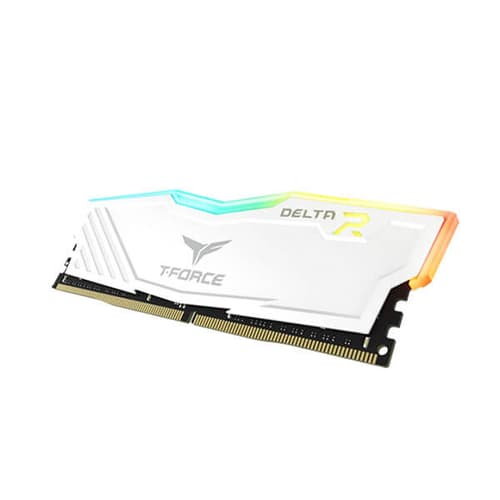 TeamGroup T-Force Delta RGB 16GB (16GBx1) DDR4 3600MHz Desktop RAM (White)