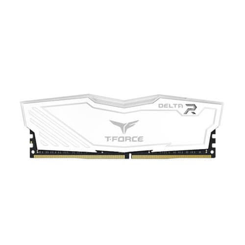 TeamGroup T-Force Delta RGB 16GB (16GBx1) DDR4 3600MHz Desktop RAM (White)