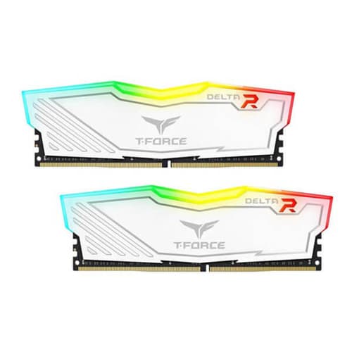 TeamGroup T-Force Delta RGB 32GB (16GBx2) DDR4 3200MHz White Desktop RAM