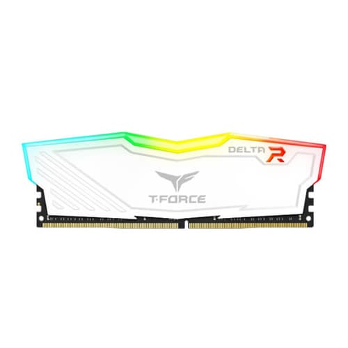 TeamGroup T-Force Delta RGB 32GB (32GBx1) DDR4 3600MHz Desktop RAM (White)