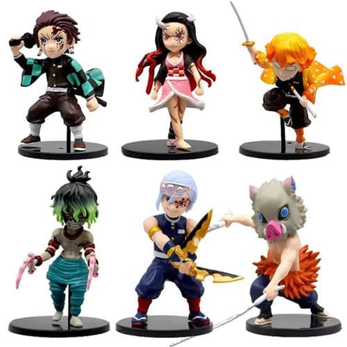 Demon Slayer 12cm Action Figures, Set of 6