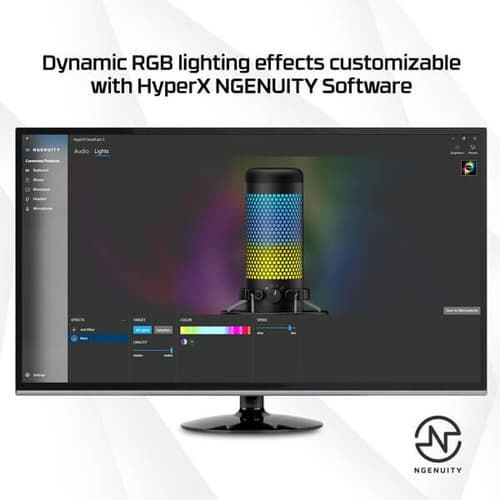 HyperX QuadCast S RGB USB Condenser Microphone (Black)