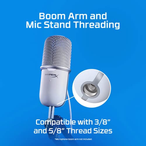 HyperX SoloCast USB Condenser Microphone (White)