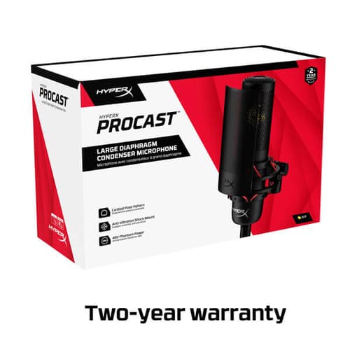 HyperX ProCast Diaphragm Condenser Microphone (Black)