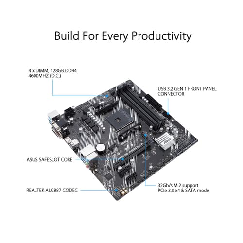 Asus Prime A520M-A Motherboard