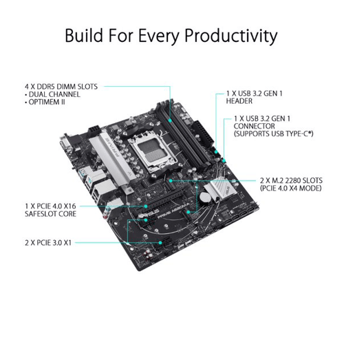Asus Prime A620M-A Motherboard
