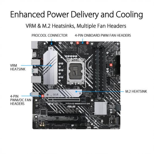 Asus Prime B660M-A D4 Motherboard