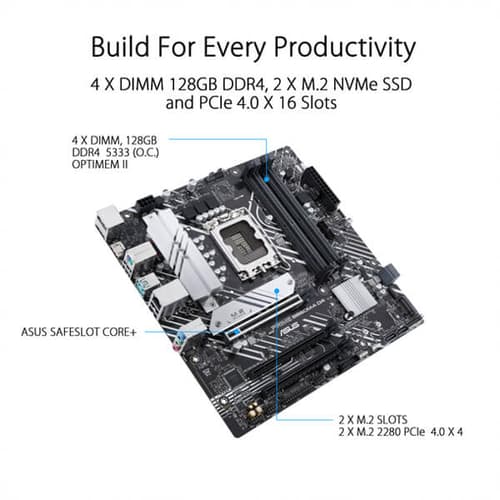 Asus Prime B660M-A D4 Motherboard
