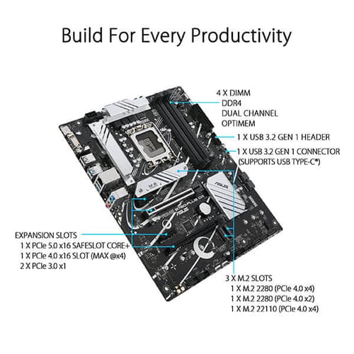 Asus Prime B760-Plus D4 Motherboard