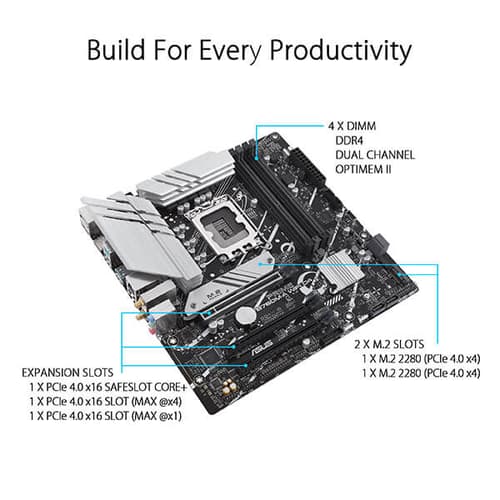 Asus Prime B760M-A WIFI D4 Motherboard