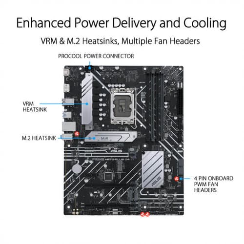 Asus Prime H670-PLUS D4 Motherboard