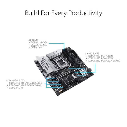 Asus Prime Z790M-Plus D4 Motherboard