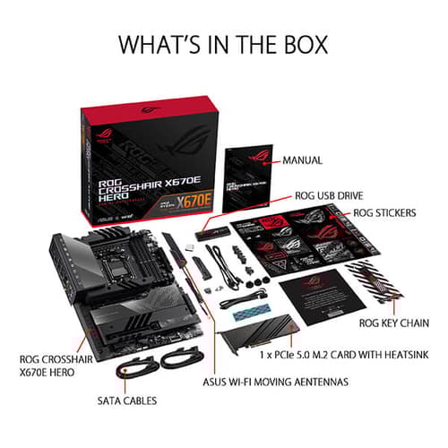 Asus ROG Crosshair X670E Hero (Wi-Fi) Motherboard