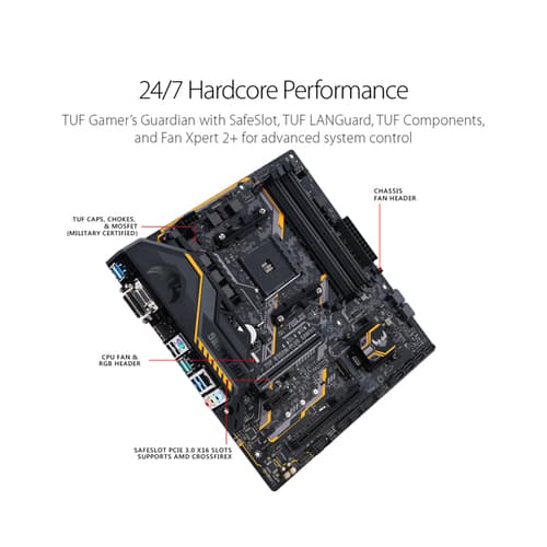 Asus TUF B350M Plus Gaming Motherboard