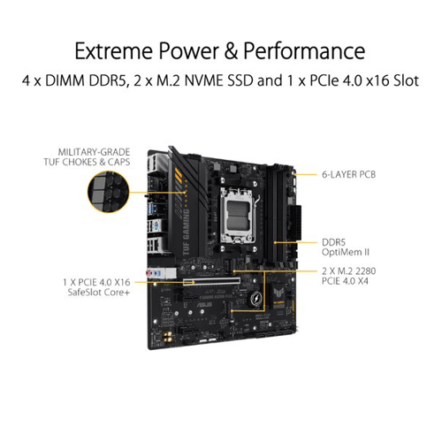 Asus TUF Gaming A620M-Plus Motherboard