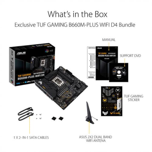 Asus TUF Gaming B660M-PLUS WIFI D4 Motherboard