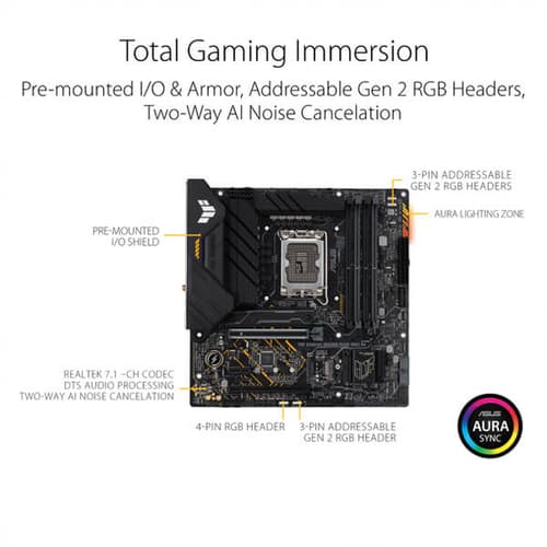 Asus TUF Gaming B660M-PLUS WIFI D4 Motherboard