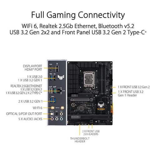 Asus TUF Gaming B760-Plus WIFI D4 Motherboard