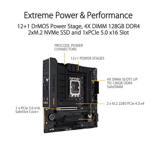 Asus TUF Gaming B760M-Plus D4 Motherboard