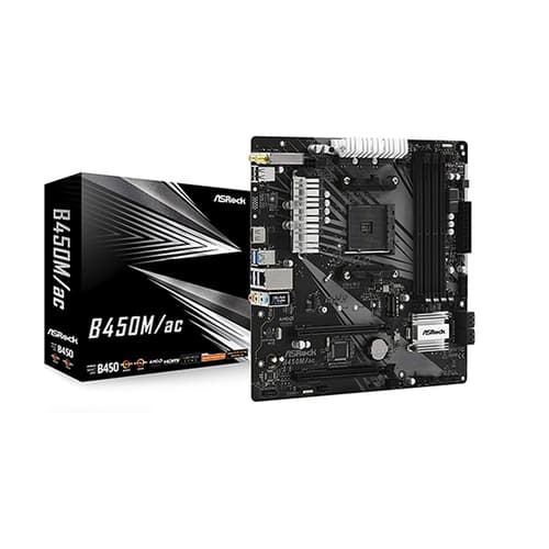 ASRock B450M/ac (Wi-Fi) Motherboard