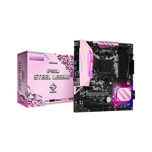Asrock B450M Steel Legend Pink Edition Motherboard