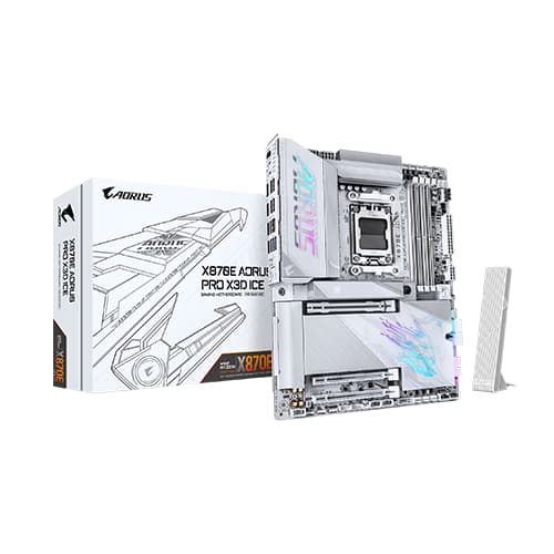 Gigabyte X870E Aorus PRO X3D Ice WIFI7 ATX Motherboard