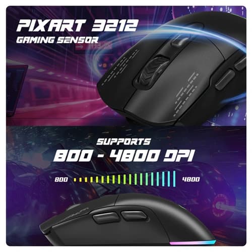 Cosmic Byte Raptor Dual Mode RGB Gaming Mouse