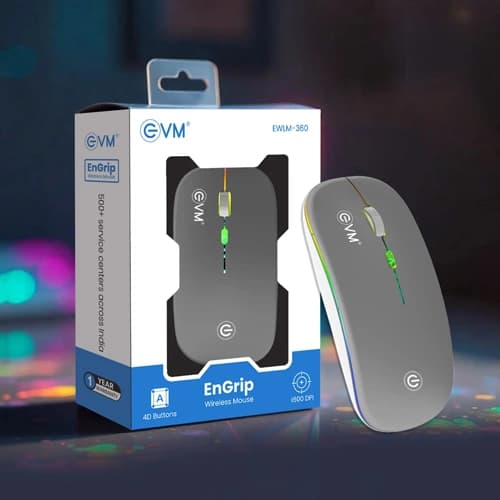 EVM EnGrip EWLM-360 Wireless Silver PC Mouse