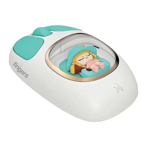 Fingers CuteClicks WB4 Wireless White Mouse