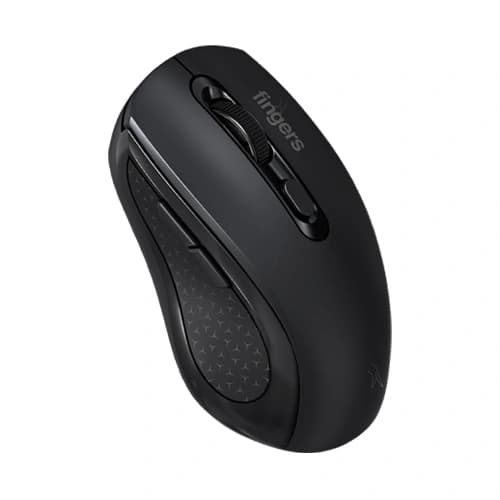 Fingers SwiftCharge Black Wireless Mouse