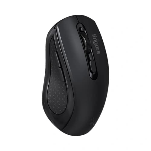 Fingers SwiftCharge Black Wireless Mouse