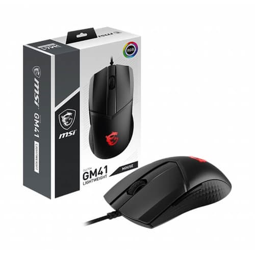 MSI Clutch GM41 Lightweight Gaming Mouse (Black)
