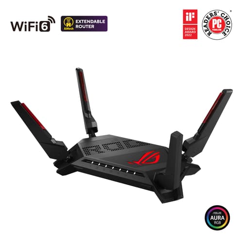 ASUS ROG Rapture GT-AX6000 Dual-band WiFi 6 Extendable Gaming Router