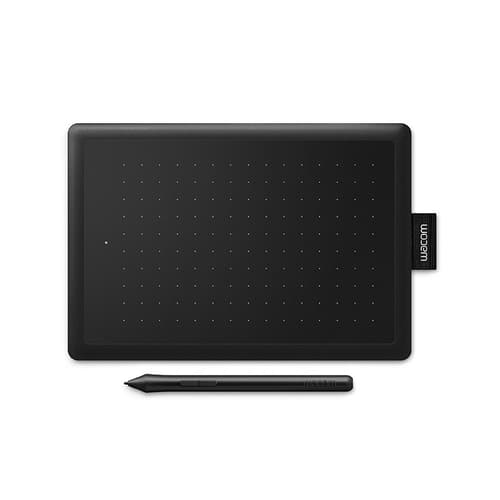 One by Wacom Black/Red Small Digital Pen Tablet