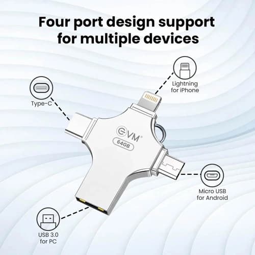 EVM EnStore 4 In 1 OTG 64GB USB 3.0 Type C Pen Drive