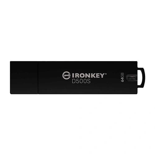 Kingston Ironkey D500S 64GB USB 3.2 Encrypted Pen Drive