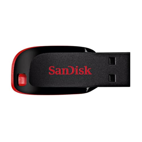SanDisk Cruzer Blade 128GB USB 2.0 Red Pen Drive