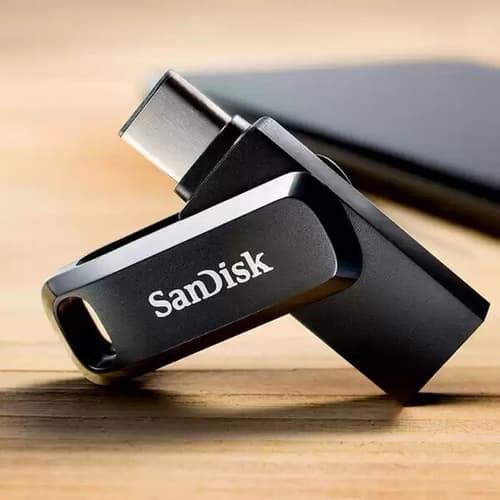 SanDisk Ultra Dual Drive Go 128GB Type-C OTG Pen Drive (Black)
