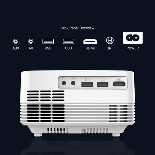 Ant Esports View 511 LED Projector with Remote (White)
